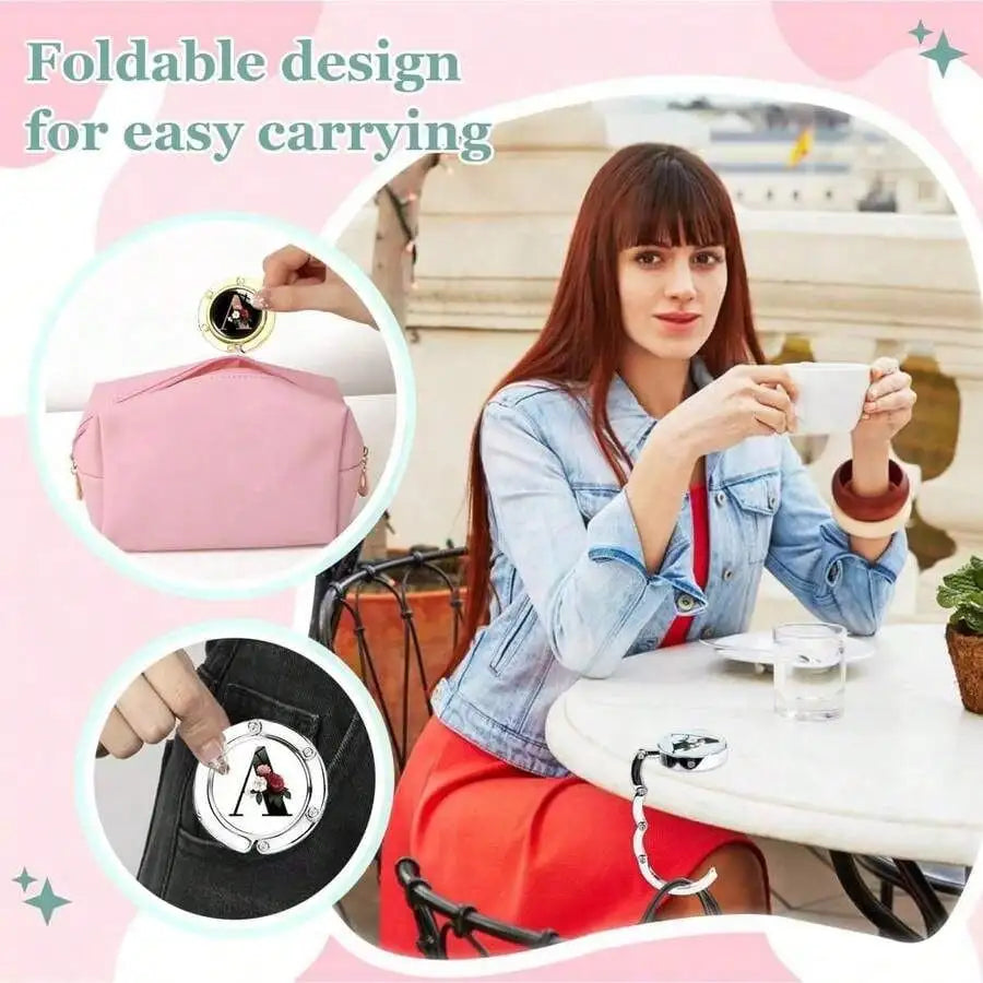 A woman is holding a pink foldable design item while sitting near a bicycle.