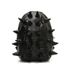 Black hedgehog shaped PU backpack with spiky texture