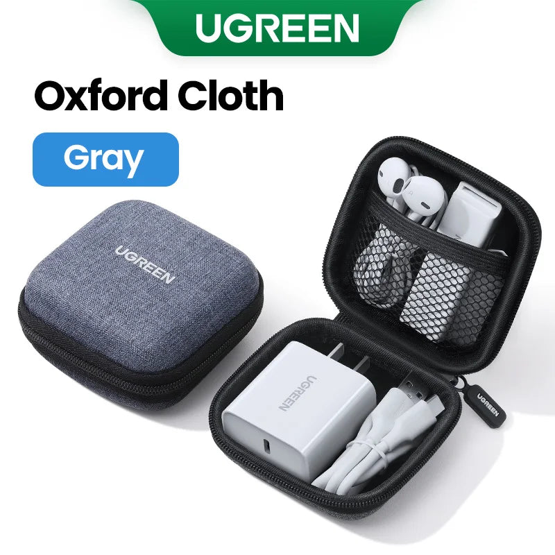 Estuche de almacenamiento Oxford gris Ugreen para AirPods y accesorios