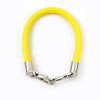 Yellow PU leather replacement bag strap with silver metal buckles