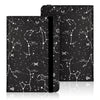 Black universal e-book cover featuring constellations and a protective strap.
