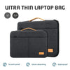 Sac d'ordinateur ultra fin gris foncé, tailles 14 et 15.6 pouces, anti-rayures et absorbant les chocs.