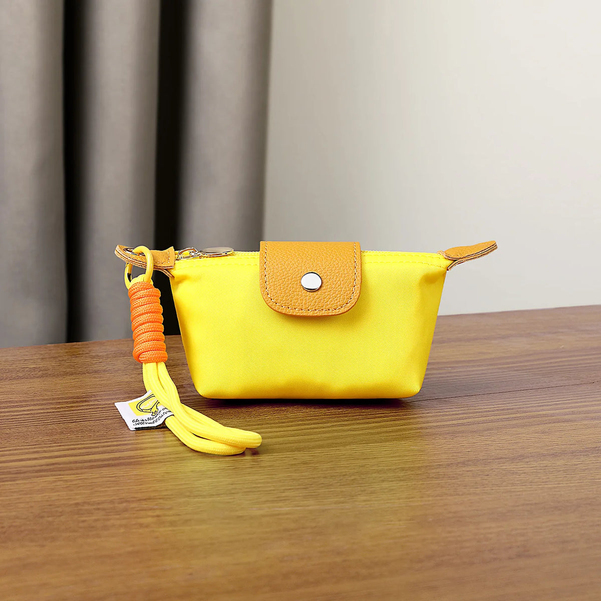 Collapsible Zipper Coin Purse Wrist Strap Wallet