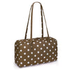 Leopard Print Nylon Shoulder Tote Bag