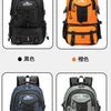 Option color choices for a waterproof 40L hiking backpack including black, orange, blue, and gray.