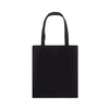 Sac de courses noir en toile avec poignée.