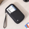 Cartera de pasaporte con bloqueo RFID, con cordón y tarjeta de información de aerolínea