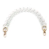 Clear acrylic chunky chain shoulder strap for handbags