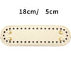 Beige strapazierfähige PU-Tasche mit Unterfeder, Maße 18 cm x 5 cm.