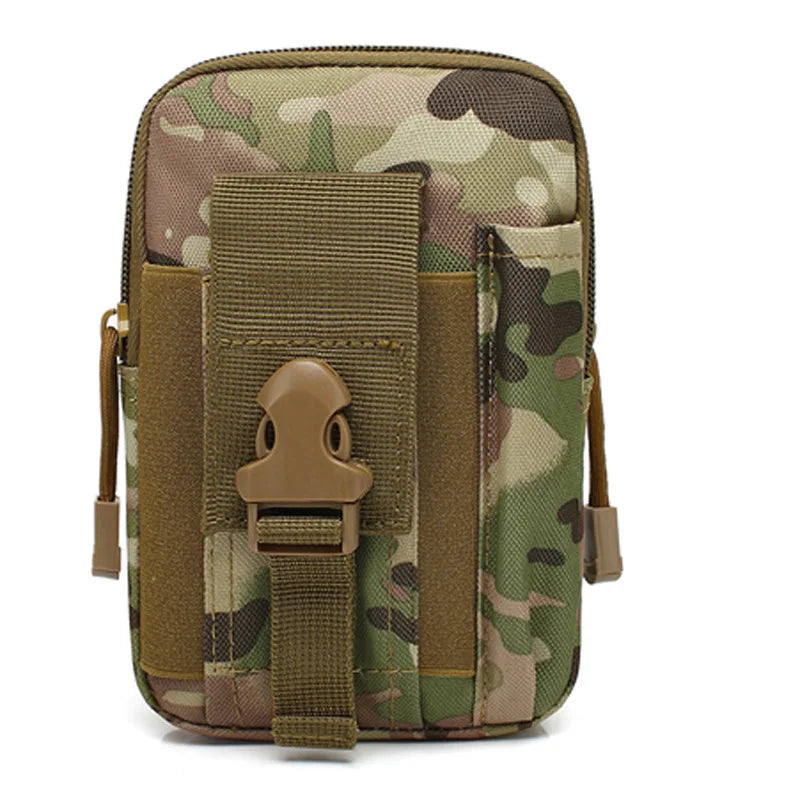 Olive green tactical camo leg bag fanny pack for outdoor gear