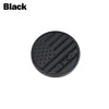 Black round aluminum alloy car decal featuring a distressed American flag design.