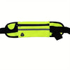 Neon yellow and black waterproof running waist pack with a phone pocket