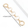 Gold-toned metal chain shoulder strap extension for handbags and clutches