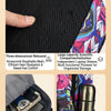 A close-up view of a black backpack showing various features like breathable mesh and side pockets.