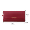 A maroon leather crossbody bag with the brand name CarmenyKarine shown from the side.