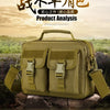 Olive green tactical fanny pack displayed against a natural outdoor background.