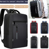 A black versatile casual shoulder bag or laptop backpack shown in various colors and angles.