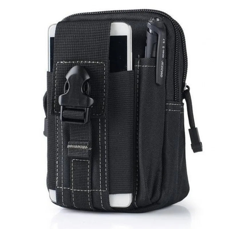 Black tactical camo leg bag fanny pack for outdoor gear