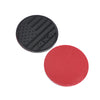 Round black car decal featuring a distressed American flag design.