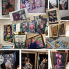 Eine Sammlung lebendiger Leinwandkunst mit Berglandschaften und Waldszenen.