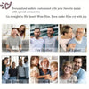 A collection of personalized engraved wallets for various relationships including boyfriend, brother, father, friend, grandpa